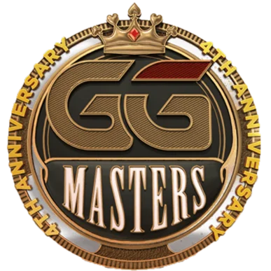 Официальный логотип престижной серии турниров GGMasters с миллионными гарантиями на ПокерОК
